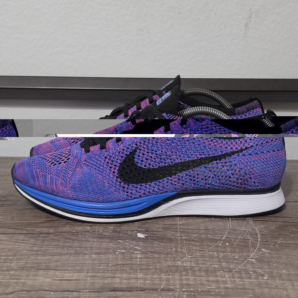 Nike Flyknit Racer (526628-400) Men’s Running Shoes Sneakers Size 11.5 Purple